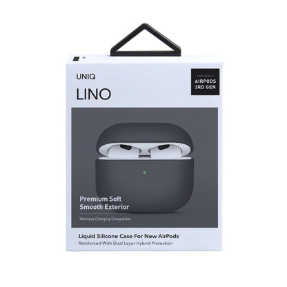 Uniq Glase Hang Case for AirPods 3rd Generation Glossy Smoke product photo