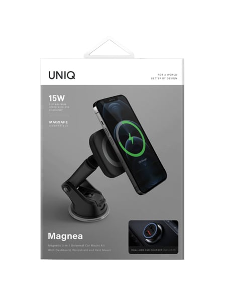 Uniq Magnea Magnetic 3-In-1 Car Mount+Wireless Kit product photo
