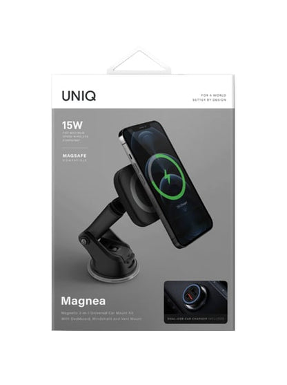 Uniq Magnea Magnetic 3-In-1 Car Mount+Wireless Kit product photo