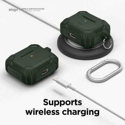 Elago AirPods 3 Solid Armor Case Cover Dark Green product photo
