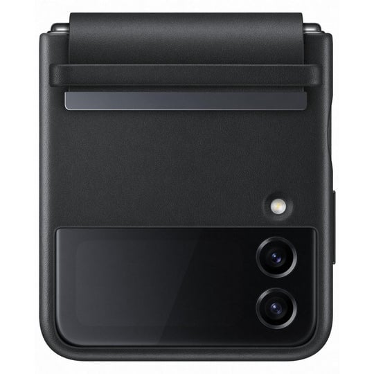 Samsung Flap Leather Cover for Galaxy Z Flip4 Black product photo