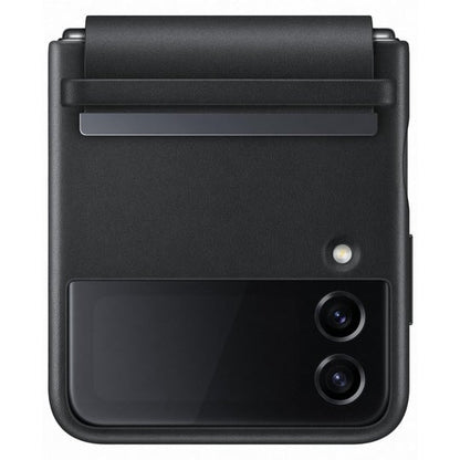 Samsung Flap Leather Cover for Galaxy Z Flip4 Black product photo