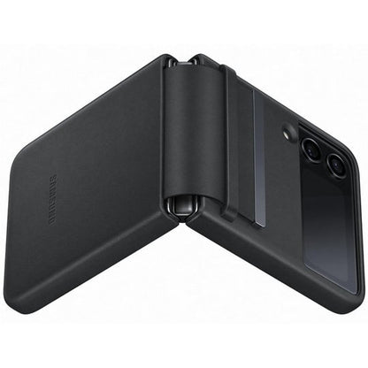 Samsung Flap Leather Cover for Galaxy Z Flip4 Black product photo