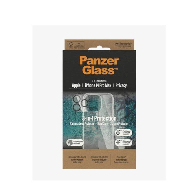 PanzerGlass iPhone 14 Pro Max Bundle Screen Protector Privacy