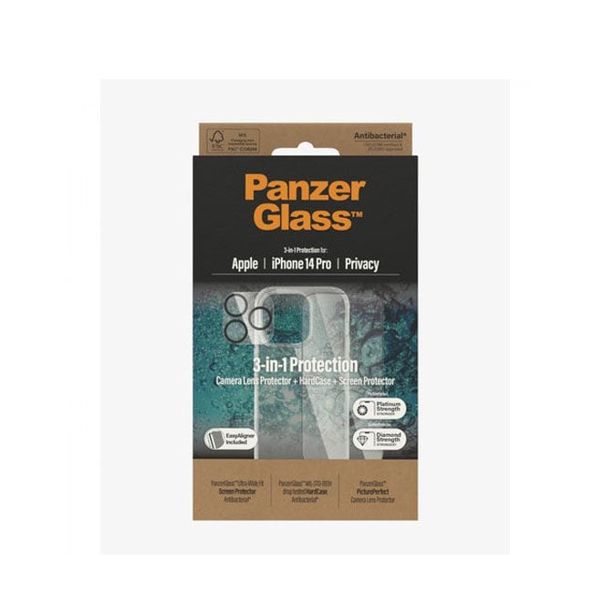 PanzerGlass iPhone 14 Pro Bundle Screen Protector Privacy product photo