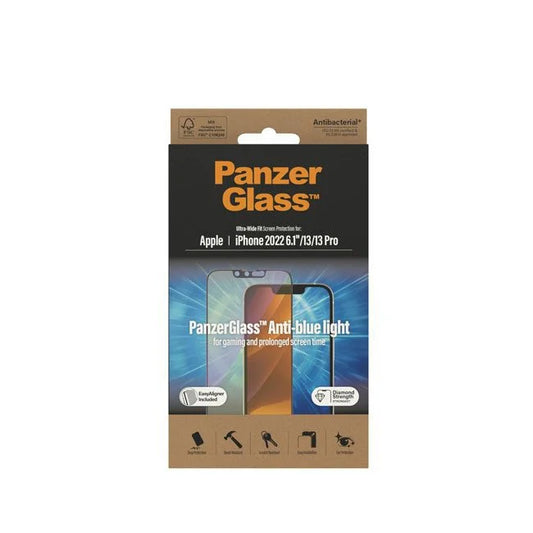 PanzerGlass iPhone 13 Pro Antibacterial Tempered Glass Ultra Wide Fit Anti product photo