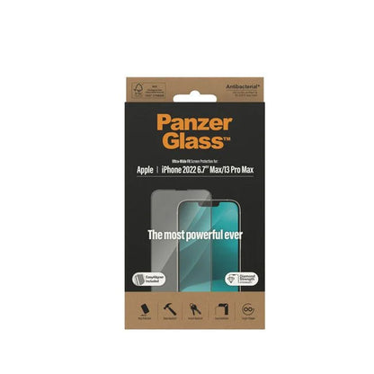 PanzerGlass iPhone 14 Plus Antibacterial Tempered Glass Ultra Wide Fit Clear product photo