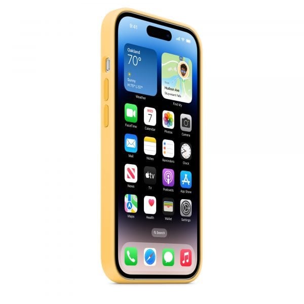 Apple iPhone 14 Pro Max Silicone Case w MagSafe - Sunglow product photo