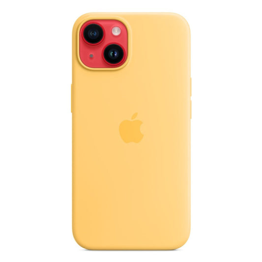 Apple iPhone 14 Silicone Case w MagSafe - Sunglow