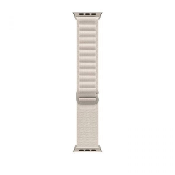 Apple Watch Ultra GPS + Cellular 49mm Titanium Case Starlight Alpine Loop Medium