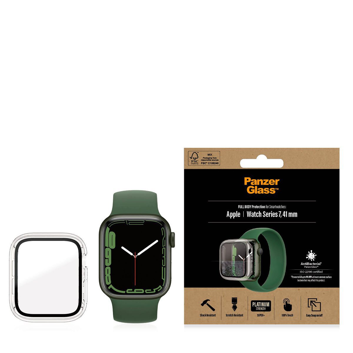 PanzerGlass Full Body Apple Watch 7 41mm - Clear product photo