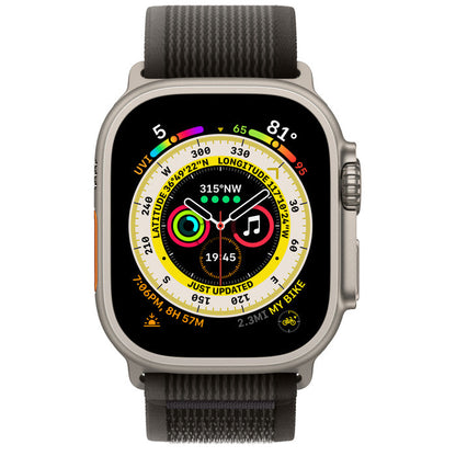 Apple Watch Ultra GPS+Cellular Black Gray Trail Loop Titanium Case S M - 49MM