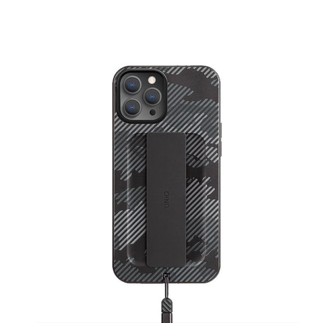 Uniq iPhone 12 Pro Hybrid Heldro Designer Edition Case - Charcoal product photo