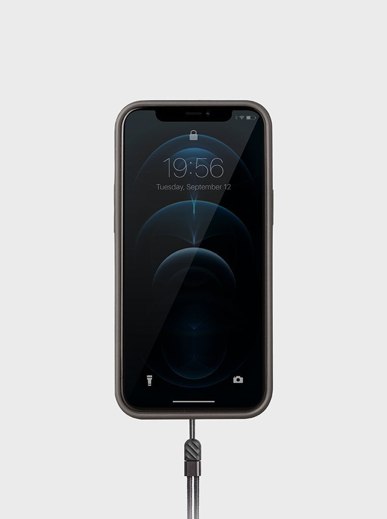 Uniq iPhone 12 Pro Hybrid Heldro Designer Edition Case - Charcoal product photo