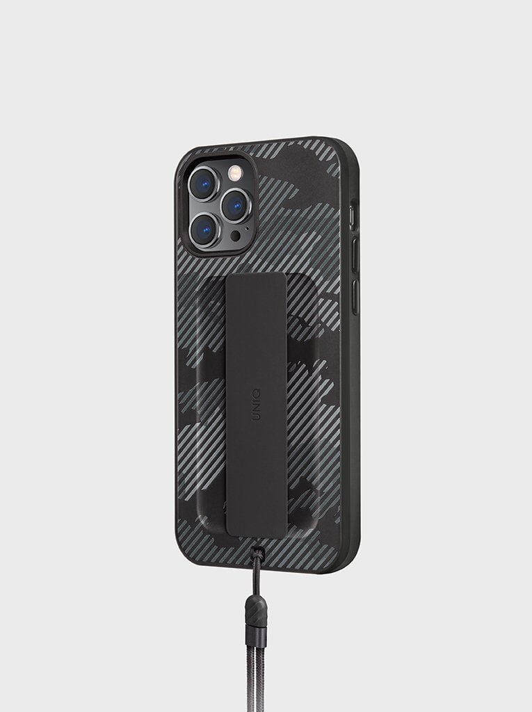 Uniq iPhone 12 Pro Hybrid Heldro Designer Edition Case - Charcoal product image