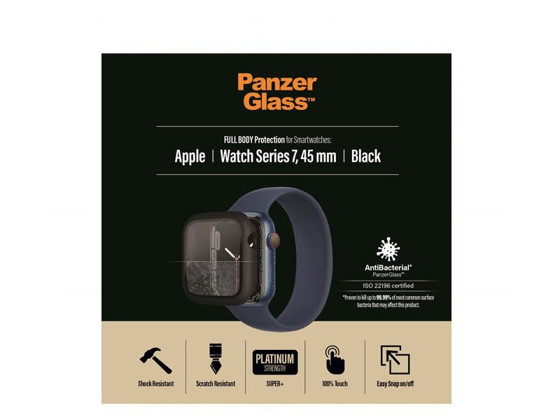 PanzerGlass Protection Apple Watch Series 7 45MM Black product photo