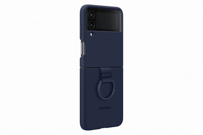 Samsung Galaxy Z Flip4 Silicon Cover with Ring -Navy additional product image