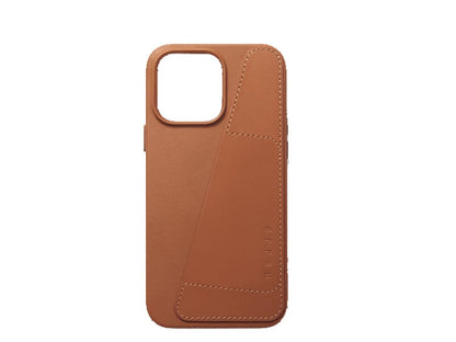 Mujjo iPhone 14 Pro Max Leather Wallet Case -Tan product photo