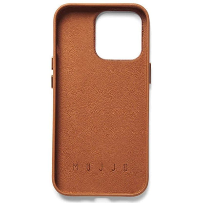 Mujjo iPhone 14 Pro Leather Wallet Case -Tan product photo
