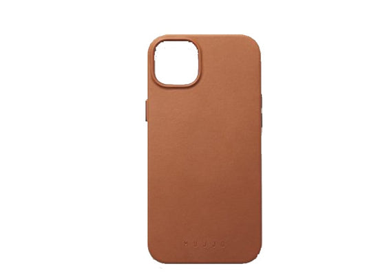 Mujjo iPhone 14 Plus Full Leather Case with MagSafe - Tan product photo