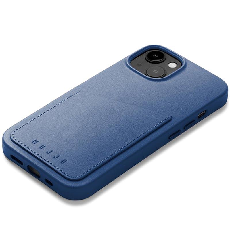 Mujjo iPhone 14 Leather Wallet Case -Blue additional product image