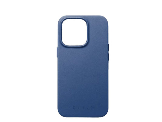 Mujjo iPhone 14 Pro Full Leather Case with MagSafe - Blue product photo