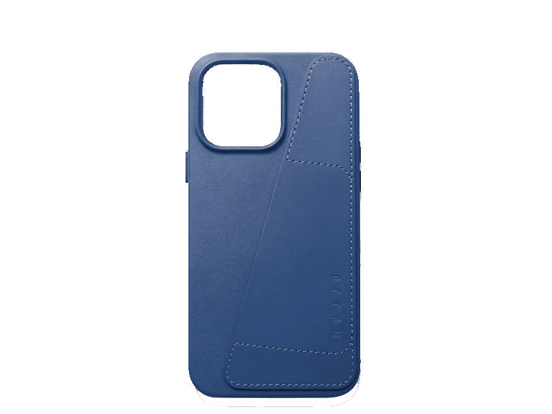 Mujjo iPhone 14 Plus Leather Wallet Case -Blue product photo