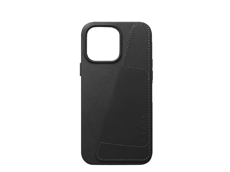 Mujjo iPhone 14 Plus Leather Wallet Case -Black product photo