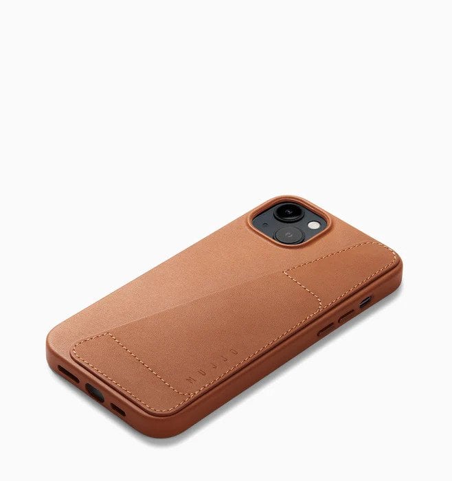 Mujjo iPhone 14 Plus Leather Wallet Case -Tan product image
