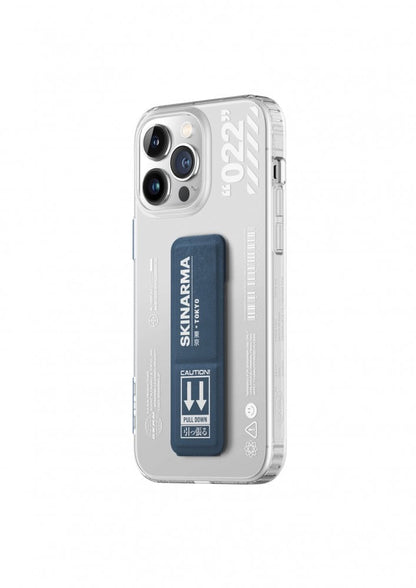 Skinarma iPhone 14 Pro Protective Case Taihi Sora Grip with Stand - Blue product photo