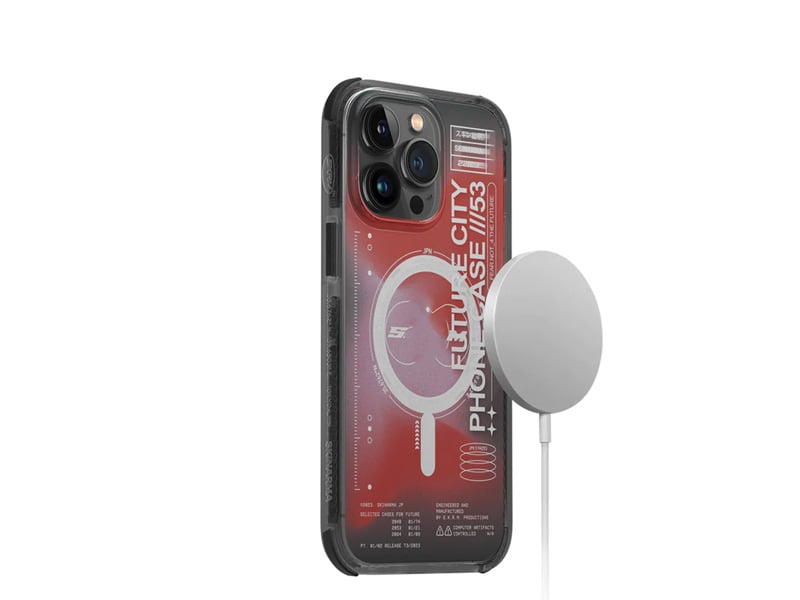 Skinarma iPhone 14 Pro Max Shorai Mag Charge - Red product photo