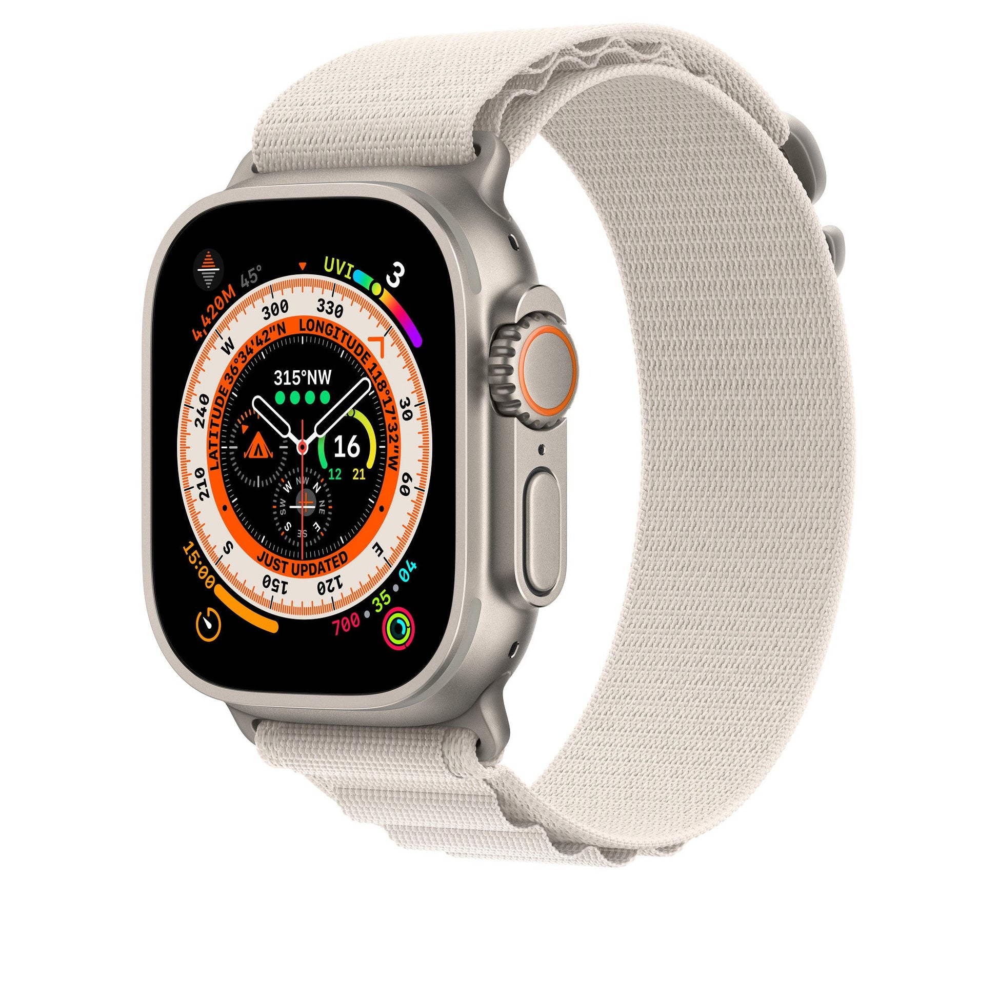 Apple Watch Strap 49mm Starlight Alpine Loop - Large product photo