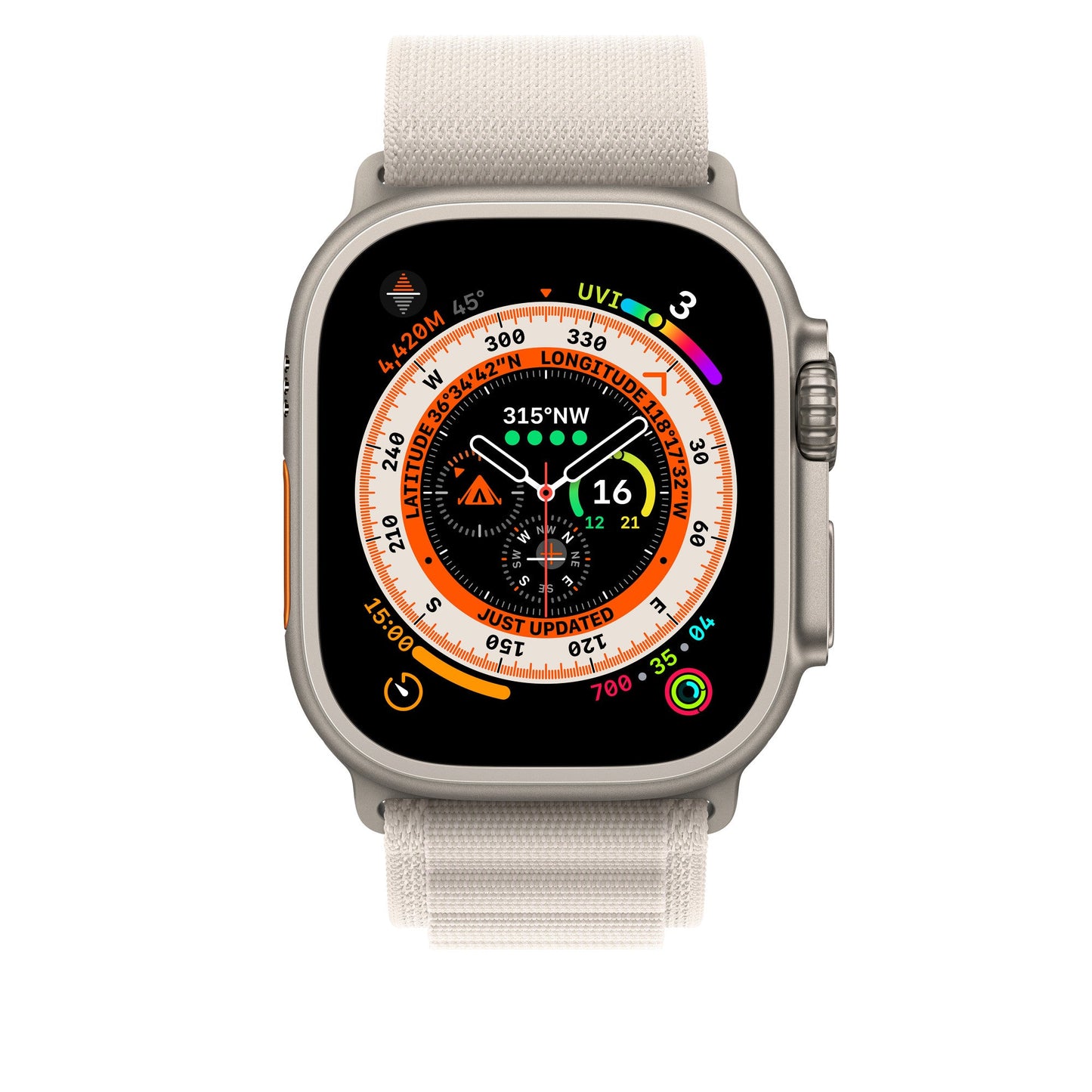 Apple Watch Strap 49mm Starlight Alpine Loop - Small product photo