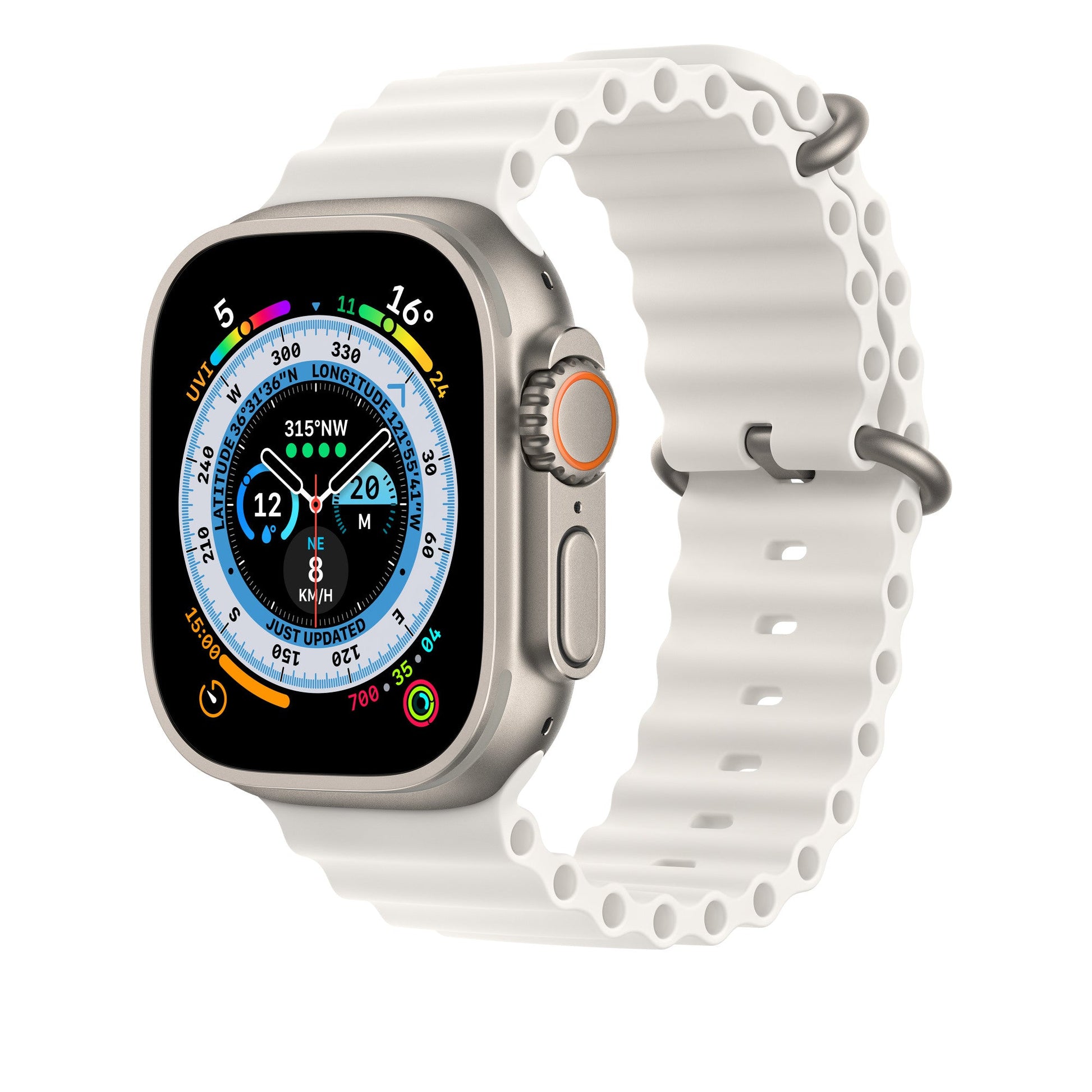 Apple Watch Strap 49mm White Ocean Band