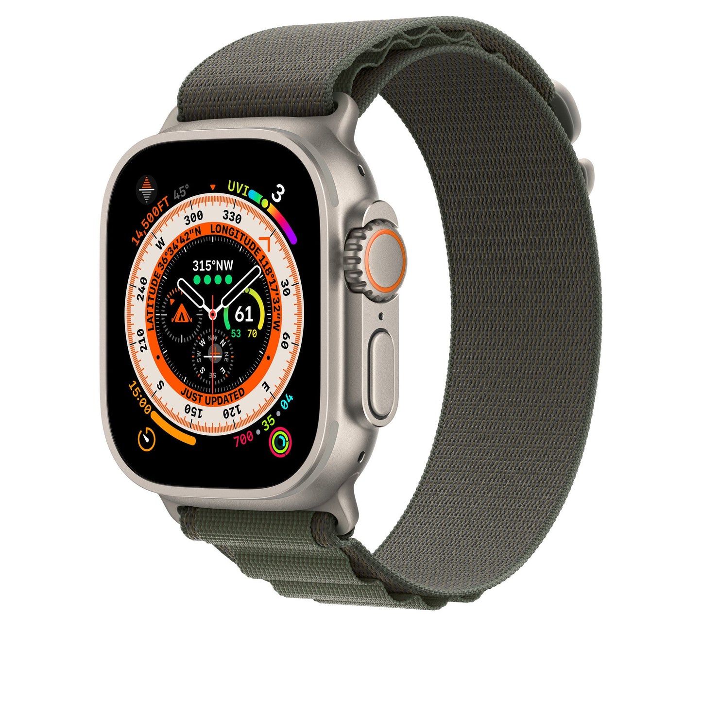 Apple Watch Strap 49mm Green Alpine Loop - Large product photo