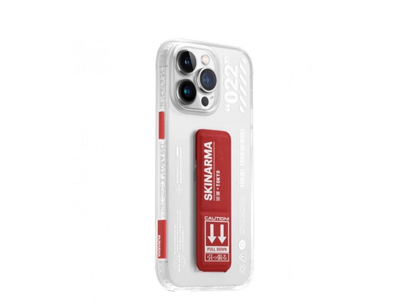 Skinarma iPhone 14 Pro Max Cover Taihi Sora Grip with Stand - Red product photo