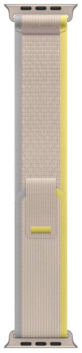 Apple Watch Ultra Titanium Case Yellow Beige Trail Loop -49mm product photo