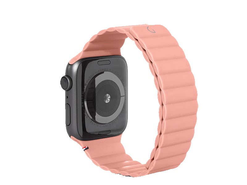Decoded Apple Watch Silicone Magnetic Strap 42 44 45mm -Peach Pearl product photo