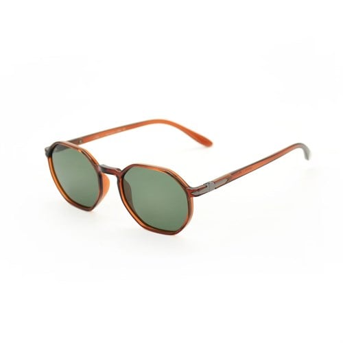 LOOKlight Santorini Jelly Brown Green Unisex Sunglasses product photo