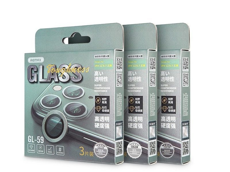Remax iPhone 14 Pro 14 Promax Glass Camera Creation Series - Silver