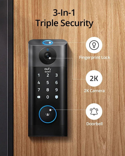 Eufy Security Video Smart Lock 3-in-1 Black additional product image