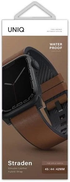 Uniq strap Straden Apple Watch Series 4 5 6 7 SE 42 44 45mm -Brown