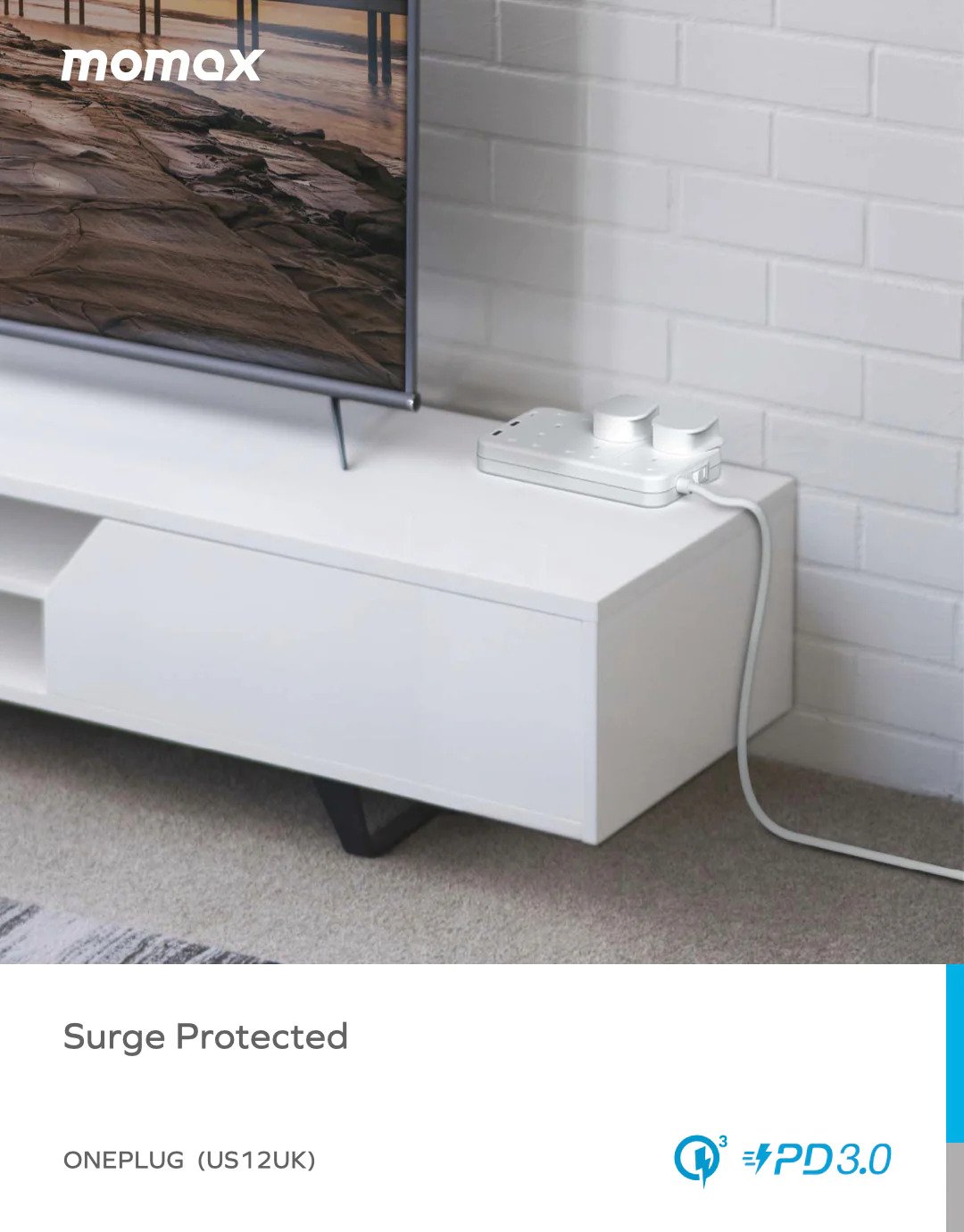 Momax ONEPLUG 6-Position Plug+1C2A 20W US12 product photo