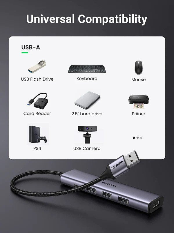 Ugreen 4 in 1 USB 3 0 Hub additional product image
