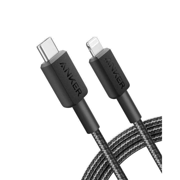 Anker 322 USB-C to Lightning Cable 1 8m Braided Black product photo