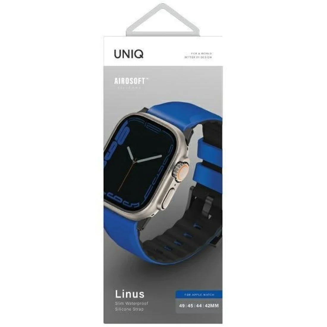 Uniq Linus Silicone Band for Apple Watch 45 44 42MM - Blue additional product image