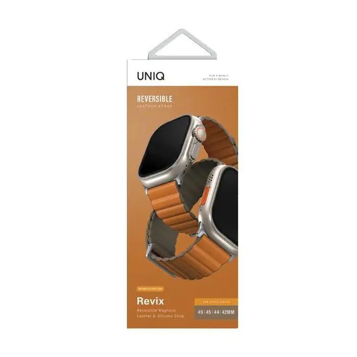 Uniq Strap Revix Apple Watch Orange-Khaki product photo