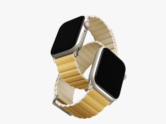 Uniq Apple Watch Strap 49 45 44 42MM REVIX Canary Yellow Ivory