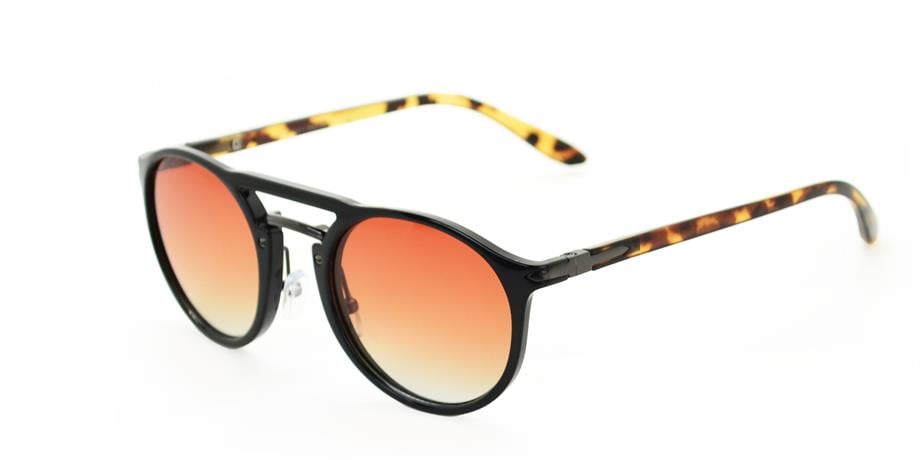 Looklight Sunglasses Scott Black Amber Brown Degrade product photo