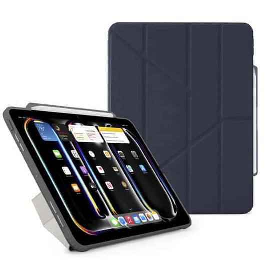 Pipetto iPad Pro 11 Origami Pencil case 5th Gen case- Blue